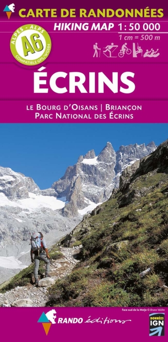 A6 Carte de Randonne 1:50000 Ecrins